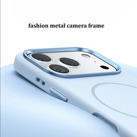 IPhone17promax étui de téléphone magnétique boutons de caméra étui de protection Anti-chute en Silicone liquide pour Iphone 17 17 Pro