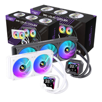 Refroidisseur liquide AIO pour CPU personnalisé par le fabricant LOVINGCOOL, radiateur 240/360 mm, affichage numérique, emballage avec logo OEM, vente en gros AIO