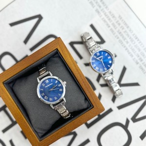 Korean Style Women's Quartz <b>Watch</b> Stainless Steel <b>Case</b> Rhinestone Square Dial Analog Display Butterfly Clasp 8mm Thickness - Product Image 4