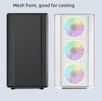 AntarcChill NEW MATX Computer Gaming Case Cases ARGB OEM Chassis With Glass Window Desktop PC Case Gabinete Gamer for PC