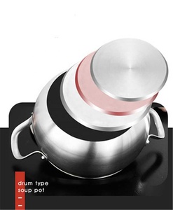 Pentola in acciaio inossidabile fornello a induzione pentola a Gas pentola cucina casa pentole da cucina pentole da cucina 6L - Product Image 6