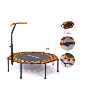 Trampolín Redondo Mini de 50 Pulgadas en Oferta, Trampolín <span class=keywords><strong>Hexagonal</strong></span> para Saltar, Trampolín Octagonal para Ejercicio en Interiores - Product Image 1