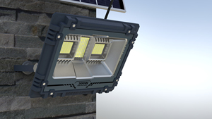 أضواء كاشفة <span class=keywords><strong>LED</strong></span> تعمل بالطاقة الشمسية مع جهاز تحكم عن بعد، هيكل ألومنيوم، تصنيف IP65، تعمل بالبطارية، زاوية إضاءة 270 درجة، ضوء نهاري 6000 كلفن، رؤية عالية الوضوح - Product Image 4