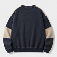 Sweat-shirt unisexe col rond personnalisé de haute qualité OEM 420 GSM en molleton de coton surdimensionné, style vintage pour homme et femme, idéal pour la gym ou l'université