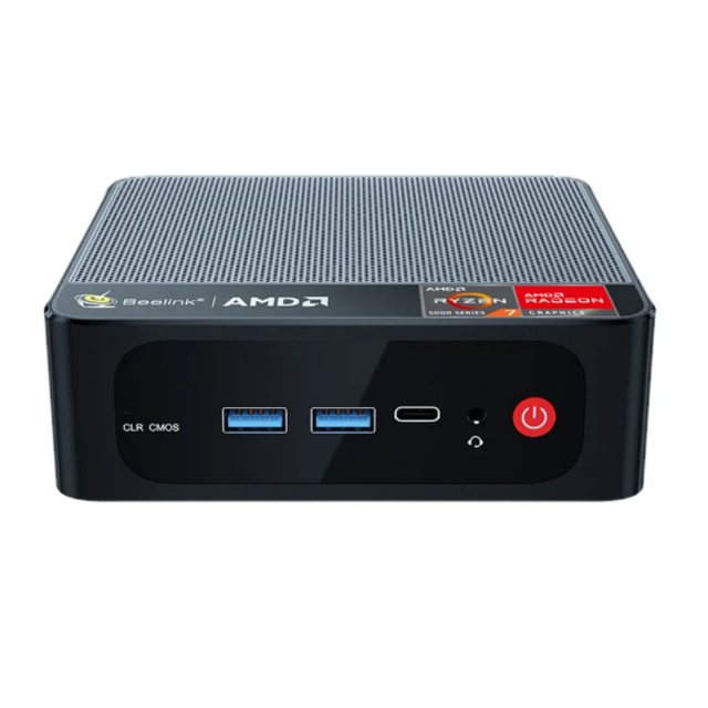 Beelink SER5 Pro 5850U Mini PC AMD R7 8C 16T 16G 32G DDR4 RAM 500G 1TB M.2 NVME SSD 4K HD DP Type C RJ45 Mini Computer