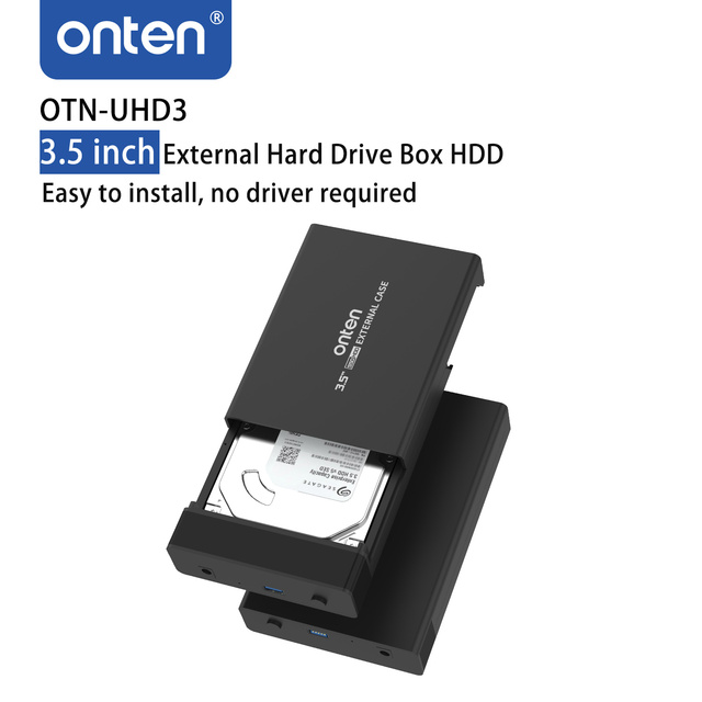3.5 Inch SATA USB3.0 5Gbps Enclosure Customizable 3.5 inch SATA 2.5 inch HDD/SSD Hard Drive Case for Laptop/Desktop