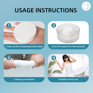 70x140 khách sạn dùng một lần bông khăn tắm xách tay nén cơ thể khăn với đồng xu thể thao in mô hình làm sạch du lịch sử dụng - Product Image 2