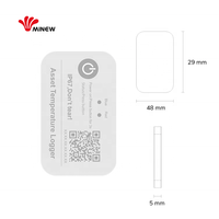 Capteur BLE IP67 moniteur de température étiquette indicateur de température sans fil enregistreur de données de température de la chaîne du froid pour congélateur intelligent