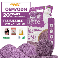 Vente en gros d'usine OEM de litière pour chat litière pour chat de maïs tofu cassée sans poussière et naturelle