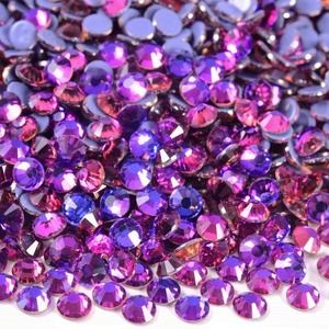 Strass en cristal violet SS6 de haute qualité OLeeya en vrac, strass brillants à thermocoller pour T-shirt - Product Image 2