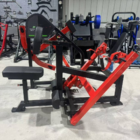 Machine à Rameuse Assise à Charge Libre, Série Trois Rails, Siège avec Coussin de Poitrine 8 Positions, Acier de Sécurité, 5 Niveaux de Résistance, pour Salle de Sport Commerciale