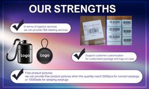 ที่อุดหูตัดเสียงรบกวนแบบใช้ซ้ำได้ ป้องกันเสียงรบกวนสำหรับการยิงปืน ที่อุดหูซิลิโคนสำหรับการนอนหลับ - Product Image 5