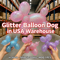 Southpeak Toy Chien ballon scintillant, jouet sensoriel anti-stress à remontée lente, jouet à presser, expédié depuis les États-Unis, en stock