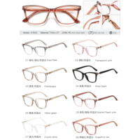 MS 97802 Monturas de gafas ópticas con bloqueo de luz azul elegante para mujer Lunettes De Luxe Anteojos Diseño de mariposa Prescripción