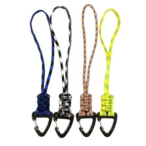 Porte-clés avec cordon de parachute haute résistance, boucle triangulaire, sac à dos d'autodéfense, porte-clés en métal durable, 1 pièce - Product Image 6