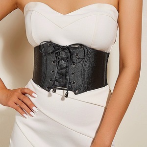 <span class=keywords><strong>Ceinture</strong></span> Corset Vintage <span class=keywords><strong>Noire</strong></span> à Lacets Grande Taille Femme 10CM Large <span class=keywords><strong>Ceinture</strong></span> Élastique pour Décoration de Robe - Product Image 6