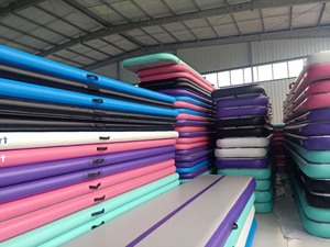 ODM 및 OEM 3ft 10ft 13ft 16ft <span class=keywords><strong>20ft</strong></span> 요가, 치어리딩, 피트니스 및 트레이닝을 위한 풍선 체조 두꺼운 텀블링 트랙 에어 매트 - Product Image 3