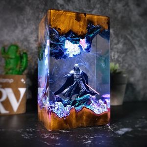 Lampe de nuit en résine à motif de dessin animé <span class=keywords><strong>Star</strong></span> Wars Warrior en époxy, ornement de bureau, cadeau de fête, produit transfrontalier très demandé - Product Image 1