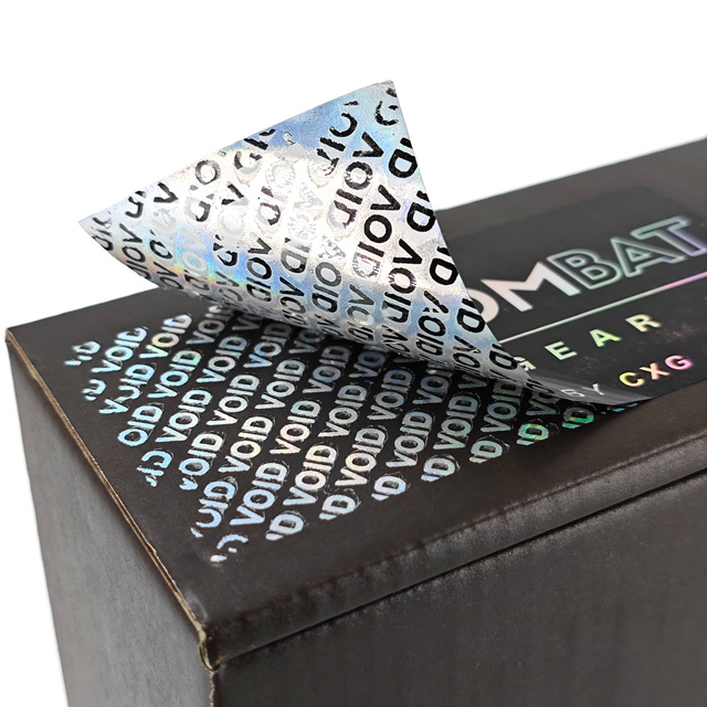 Magenta Custom Holographic VOID Sticker Tamper Evident Seal Box Security Label Prismatic Void Label for Electronics Packaging