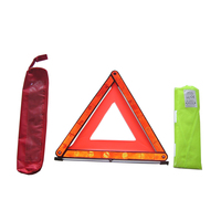 Kits de sécurité Gilet de sécurité haute visibilité CE et triangle de signalisation pour voiture