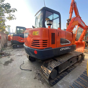Doosan DX55-9C Mini Excavator Orange Color <b>Track</b> Type Construction Machinery Used Equipment Engine Gearbox <b>Pump</b> Motor Bearing - Product Image 2