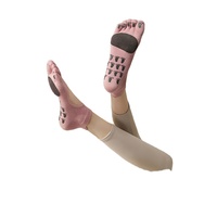 Chaussettes de Pilates personnalisées avec logo OEM, chaussettes de yoga à cinq doigts, chaussettes à orteils séparés, chaussettes de Pilates en coton pour femmes, grossiste