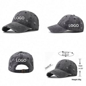 Gorras de Béisbol Vintage Desgastadas en 12 Colores, con Logotipo Bordado Personalizado, Sin Estructura, de 6 Paneles, de Algodón Lavado, Estilo Dad Hat - Product Image 3