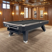 Table de billard professionnelle de haute qualité, prix de gros, 9 pieds, retour de balle de tournoi, plateau en ardoise, pieds en bois massif