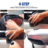 Vente en gros de 2 clignotants latéraux à LED pour rétroviseurs, compatibles avec Ford Kuga/Escape/EcoSport/C-Max/Focus 3 MK3