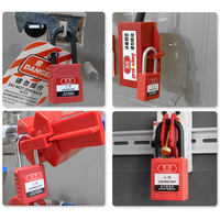Security Nylon Body Lockout Safety Padlock with Master Key High Security Padlock