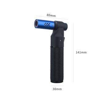 Haute qualité 360 inversible 1300 degrés extérieur coupe-vent barbecue briquet à gaz lance-flammes pistolet allume-cigare logo personnalisé - Product Image 2