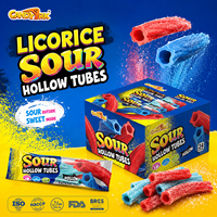 Bonbons à la réglisse en tubes creux acidulés, fabrication chinoise, vente directe d'usine, bâtonnets de réglisse à mâcher, Dulces