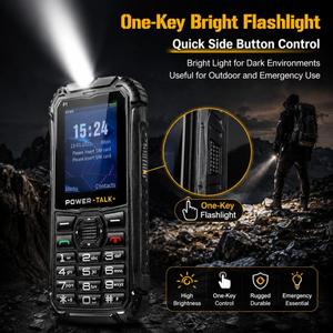 โทรศัพท์ HP219 IP68 รุ่นทนทานที่สั่งซื้อมากที่สุด หน้าจอ 2.4 นิ้ว รองรับ BT, FM, SOS, ไฟฉาย - Product Image 6
