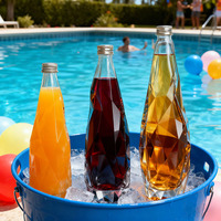 Nouvelle conception unique, bouteille de liqueur en verre transparent, 350 ml, 500 ml, 700 ml, bouteille vide pour vin, vodka, whisky avec bouchon à vis en aluminium