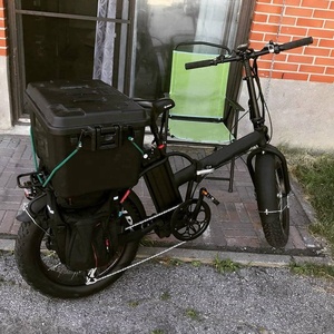 Vélo à neige électrique pour enfants, pneus larges de <span class=keywords><strong>20</strong></span> <span class=keywords><strong>pouces</strong></span>, pliable, suspension, batterie au lithium sans balais, cadre en alliage d'aluminium, 7 vitesses, 60 km - Product Image 4