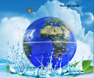 C hình dạng nổi xoay bóng bay lên bản đồ toàn cầu bay lên từ quả cầu nổi - Product Image 5