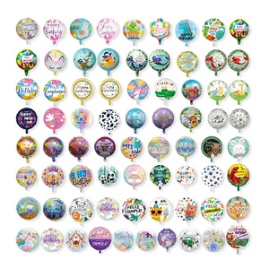 Vente en gros 2023 Ballons ronds en aluminium de 18 pouces pour enfants, jouets, ballons à hélium, autres décorations de fête - Product Image 2