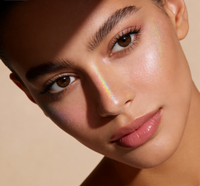 Fard à paupières arc-en-ciel avec logo personnalisé, surligneur, poudre lumineuse pour le maquillage des yeux de fête, pour les tons de peau clairs et foncés