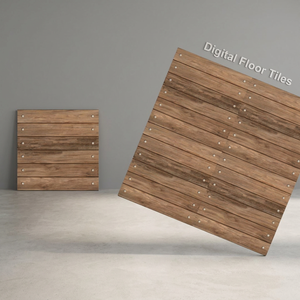 Carreaux de sol en céramique numérique émaillée 300x300mm, design bois naturel, qualité export pour revêtements de sol intérieurs - Product Image 1