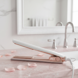 Lisseur ionique professionnel ODM à plaques flottantes 3D chauffées MCH, portable, pour salon, à la kératine, pour cheveux longs - Product Image 1