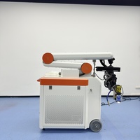 Équipement de soudage laser à fibre robotisé mobile, soudeuse laser de précision pour la réparation de moules métalliques, pour l'acier inoxydable et l'aluminium