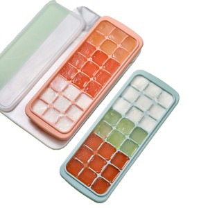 Silicone Ice <b>Cube</b> Tray 24 Grids Quick Freeze Mold For Homemade Baby Food And Drinks Pink Color - Product Image 5