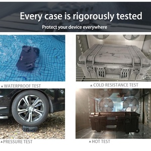 Hộp đựng đồ nghề bằng nhựa cứng chống nước IP67 màu đen D3220 có mút xốp bên trong - Product Image 4