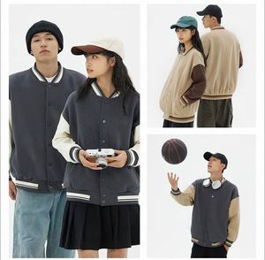 Blouson Bomber Personnalisé avec Logo, Camouflage Printanier, Couleurs Contrastées Vintage, Imperméable et Coupe-Vent pour l'École et l'Université - Product Image 6