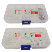 230 unids/set XH2.54 2,54mm/PH2.0 2,0mm Kits de terminales de paso conectores 2 pines 3 pines 4 pines 5 pines PH Kits JST conector adaptador de cable