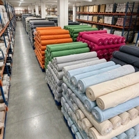 Tissu en microfibre 100 % polyester à motif croisé abstrait et géométrique, poids moyen, largeur 116 cm, pour articles textiles de maison – Excellent rapport qualité-prix