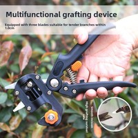 Dispositif de greffage d'arbres fruitiers, nouveau outil d'élagage pour jeunes plants, ciseaux de greffage pour branches épaisses, ensemble de couteaux de greffage de bourgeons 0,8-2CM