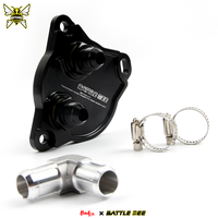 Adaptor Radiator Pendingin Transmisi Hitam Berkualitas Tinggi Baru Aluminium Alloy 6061-T6 IS250 IS350 Mark X 6AT BRZ 2012 BB-TCA-117