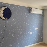 Lukisan Dinding 2025 Seni Mewah Kamar Tidur UV Lukisan Bulan Modern Lanskap Mewah Lukisan Kristal Porselen Lampu LED Lukisan Dekoratif