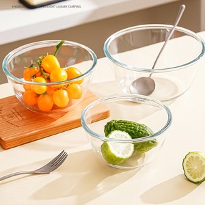 Ciotola in <span class=keywords><strong>Vetro</strong></span> Trasparente Grande e Liscia per Casa e Caffè, Ideale per Frutta, Insalata, Uso Quotidiano e Decorazione Tavola - Product Image 4